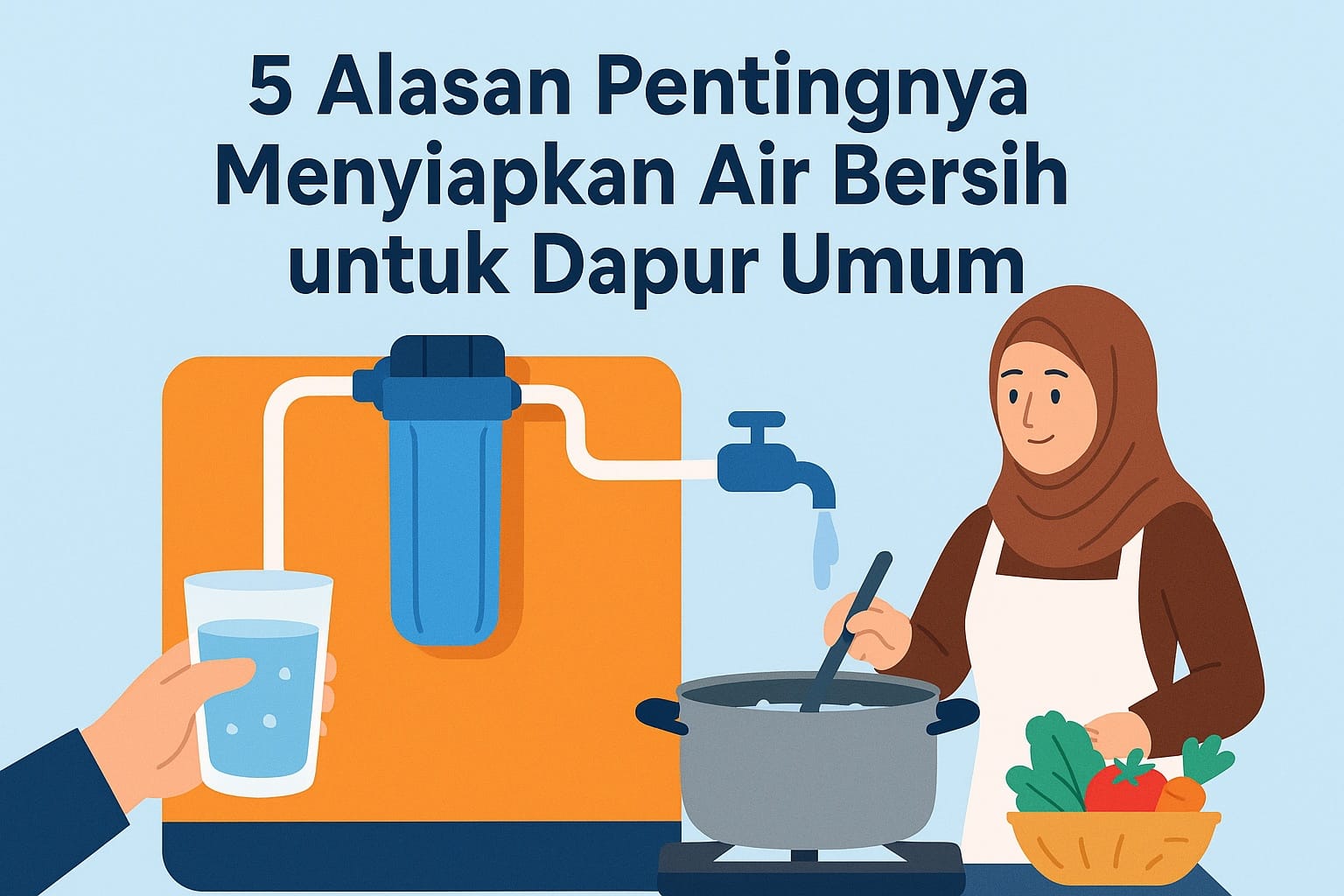 5 Alasan Pentingnya Menyiapkan Air Bersih untuk Dapur Umum